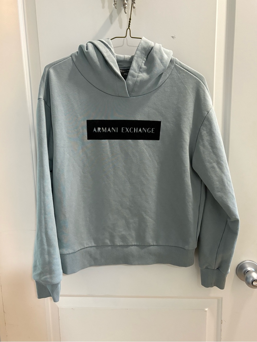Armani Exchange (A|X) Women's Box Logo Hoodie - Small